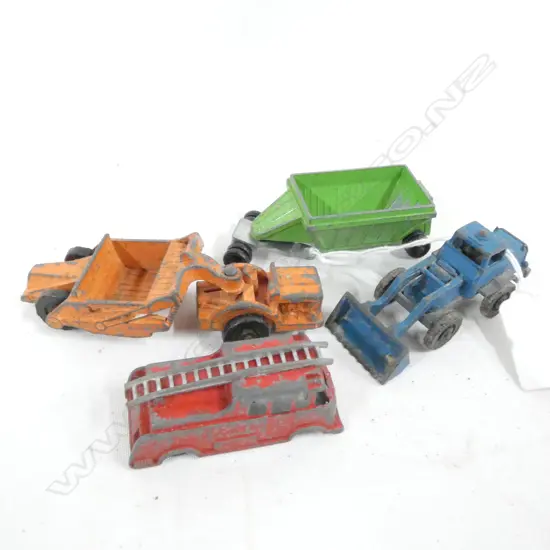 21 Fire Engine / #1 Harvest Bin? #55 Tractor/trailer  & #54 Digger